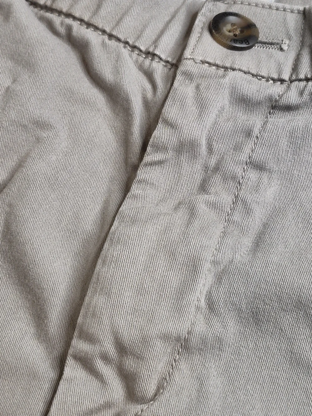 Bearbottoms Men's Light Gray Flat-Front Shorts with Elastic Waist 3715/6
